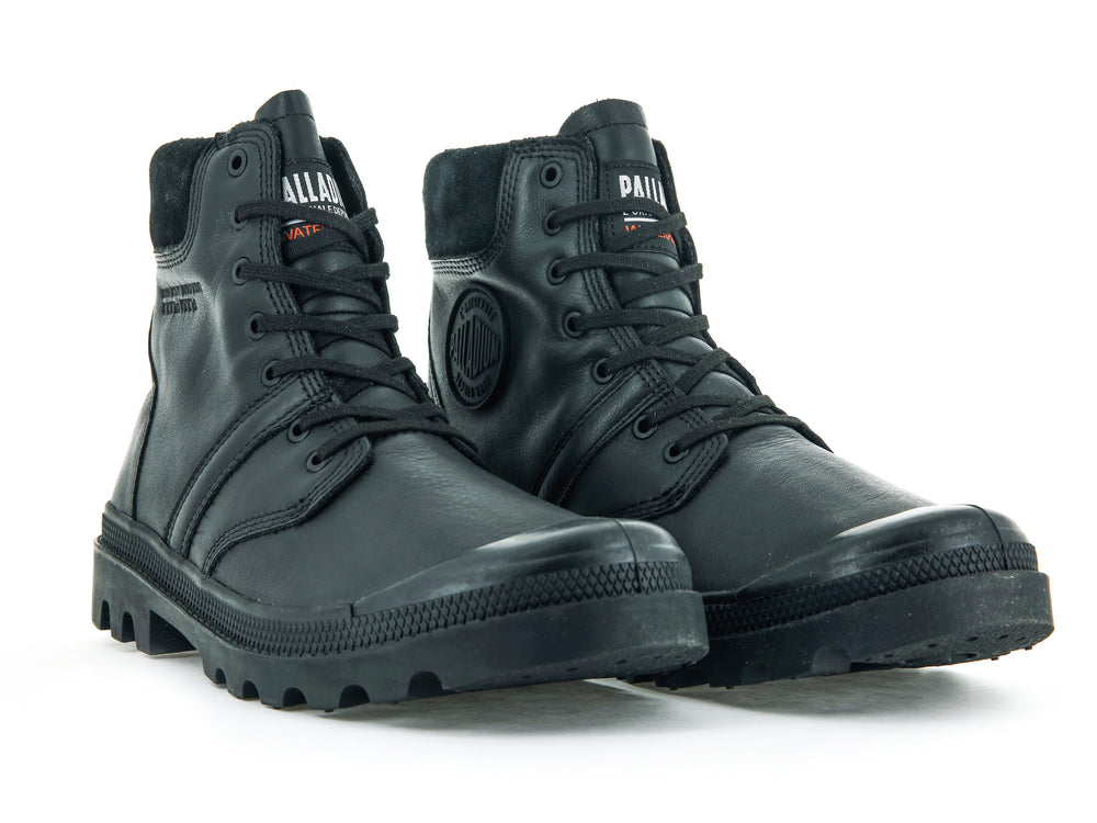 Botas Palladium PALLABROUSSE CUFF WATERPROOF + Hombre Negras | Costa Rica-96257